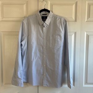 1901 Montlake Wash Trim Fit Blue White Stripe Button-Down Shirt Career Office L